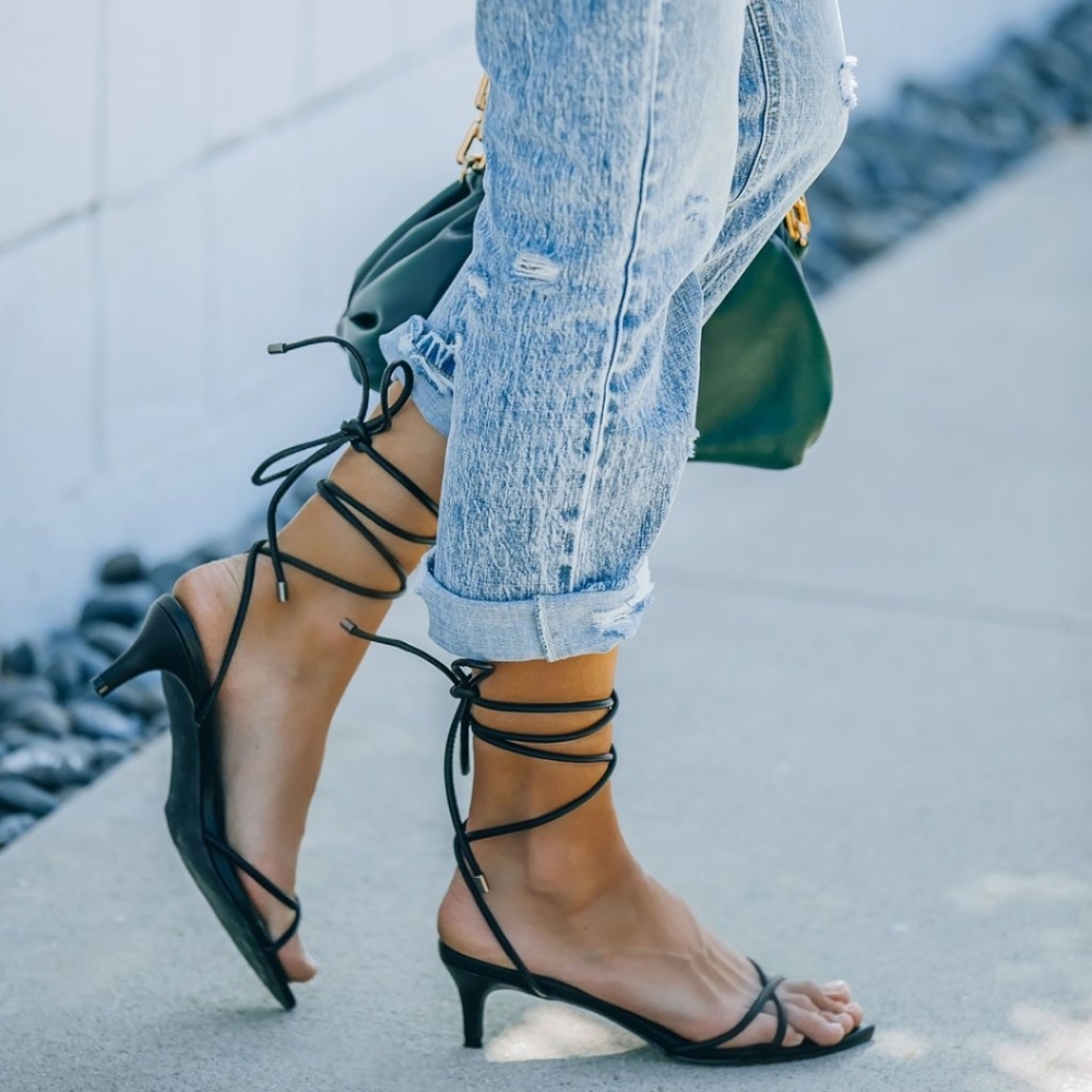 Strappy Kitten heels